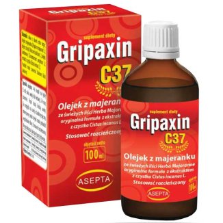 Gripaxin C37, olejek majerankowy, 100 ml - zdjęcie produktu