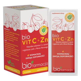 BioFarmacja BioVit C + Zn, 14 saszetek - zdjęcie produktu