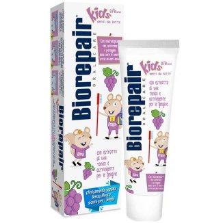Biorepair Junior Kids, pasta do zębów dla dzieci, 0-6 lat, winogrona, 50 ml - zdjęcie produktu