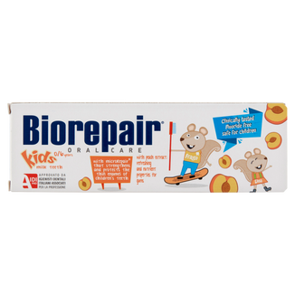 Biorepair Junior Kids, pasta do zębów dla dzieci, 0-6 lat, brzoskwinia, 50 ml - zdjęcie produktu