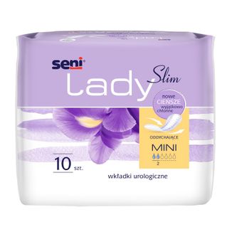 Seni Lady Slim, wkładki urologiczne, Mini, 10 sztuk - zdjęcie produktu