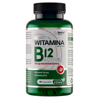 XeniVIT Witamina B12 Active, 90 kapsułek - zdjęcie produktu