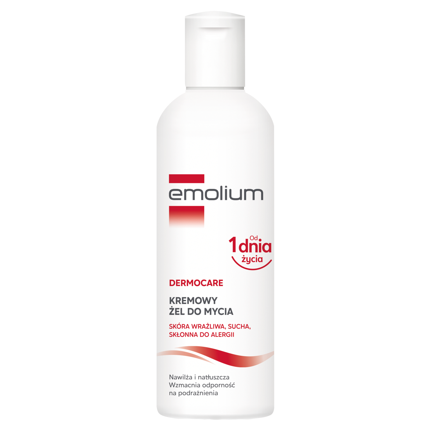 Emolium Emolium Dermocare, kremowy żel do mycia, od 1 miesiąca, 200 ml — Składniki i ocena