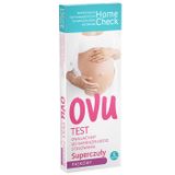 Home Check Test Ovu, test owulacyjny do oznaczania hormonu LH w moczu, paskowy, super czuły, 5 sztuk - miniaturka zdjęcia produktu
