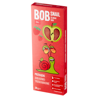 Bob Snail Roll Przekąska owocowa, jabłko, truskawka, 30 g - zdjęcie produktu