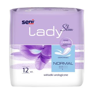 Seni Lady Slim, wkładki urologiczne, Normal, 12 sztuk - zdjęcie produktu