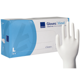 Abena, rękawice winylowe, niejałowe, bezpudrowe, rozmiar L, 100 sztuk - miniaturka zdjęcia produktu