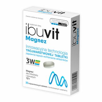 Ibuvit Magnez, 30 tabletek o kontrolowanym uwalnianiu - zdjęcie produktu