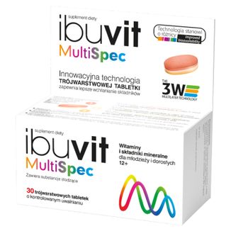 Ibuvit MultiSpec, 30 tabletek o kontrolowanym uwalnianiu KRÓTKA DATA - zdjęcie produktu