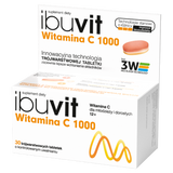 Ibuvit Witamina C 1000, 30 tabletek o kontrolowanym uwalnianiu - miniaturka zdjęcia produktu