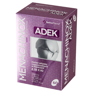Menachinox ADEK, 60 kapsułek - zdjęcie produktu