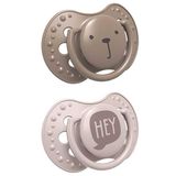 Lovi, smoczek uspokajający, silikonowy, dynamiczny, Hey Girl, 22/887, 6-18 miesięcy, 2 sztuki - miniaturka zdjęcia produktu