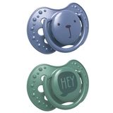 Lovi, smoczek uspokajający, silikonowy, dynamiczny, Hey Boy, 22/887,  6-18 miesięcy, 2 sztuki - miniaturka zdjęcia produktu