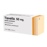 Tiavella 50 mg, 100 tabletek powlekanych - miniaturka zdjęcia produktu