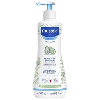 Mustela Bebe Enfant, żel do mycia ciała, od 1 dnia życia, 500 ml USZKODZONE OPAKOWANIE - zdjęcie produktu
