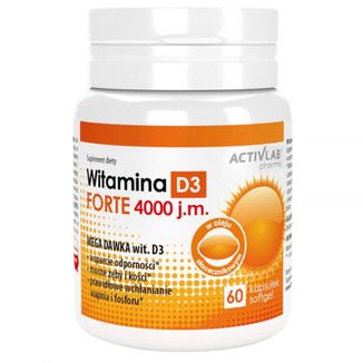 Activlab Pharma Witamina D3 Forte 4000 j.m., 60 kapsułek - zdjęcie produktu