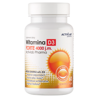 Activlab Pharma Witamina D3 Forte 4000 j.m., 60 kapsułek - zdjęcie produktu