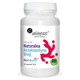 Aliness Naturalna Astaksantyna Nat Axtin 8 mg, 60 kapsułek vege - miniaturka zdjęcia produktu