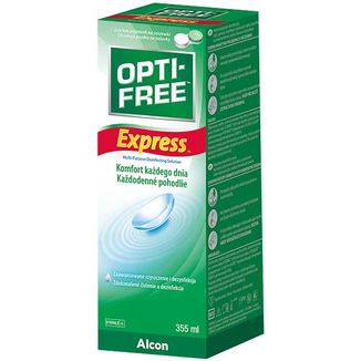 Opti-Free Express, wielofunkcyjny dezynfekcyjny płyn do soczewek, 355 ml USZKODZONE OPAKOWANIE - zdjęcie produktu