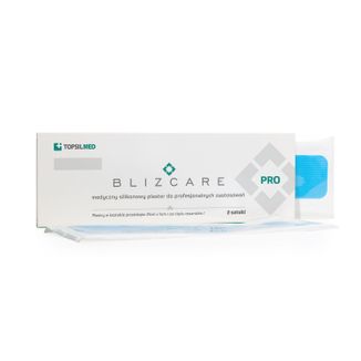 Blizcare Pro, plastry silikonowe medyczne na blizny po cięciu cesarskim, 25 x 5 cm, 2 sztuki KRÓTKA DATA - zdjęcie produktu