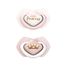 Canpol Babies, smoczek uspokajający, silikonowy, symetryczny, Royal Baby, różowy, 22/651, 6-18 miesięcy, 2 sztuki - miniaturka  zdjęcia produktu