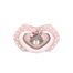 Canpol Babies, smoczek uspokajający, silikonowy, symetryczny, rozmiar B, Bonjour Paris, różowy, 22/649, po 18 miesiącu, 2 sztuki - miniaturka 2 zdjęcia produktu
