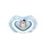 Canpol Babies, smoczek uspokajający, silikonowy, symetryczny, rozmiar B, Bonjour Paris, niebieski, 22/649, po 18 miesiącu, 2 sztuki - miniaturka 2 zdjęcia produktu