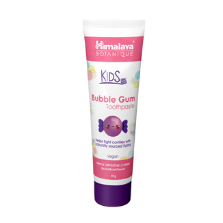 Himalaya Botanique Kids, botaniczna pasta do zębów dla dzieci, Bubble Gum, 80 g - zdjęcie produktu