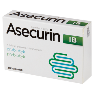 Asecurin IB, 20 kapsułek KRÓTKA DATA - zdjęcie produktu