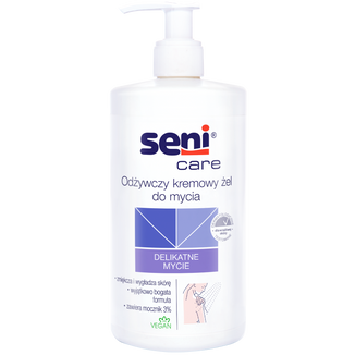 Seni Care, odżywczy kremowy żel do mycia z mocznikiem, 500 ml - zdjęcie produktu