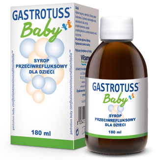 Gastrotuss Baby, syrop przeciwrefluksowy dla dzieci, 180 ml - zdjęcie produktu