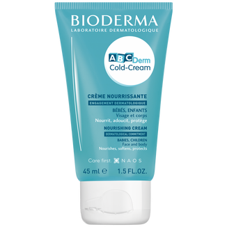 Bioderma ABCDerm Cold-Cream, ochronny krem natłuszczający do twarzy i ciała, dla niemowląt i dzieci, 45 ml - zdjęcie produktu