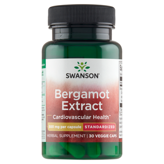 Swanson Bergamot Extract, pomarańcza bergamotka, 30 kapsułek wegetariańskich - zdjęcie produktu