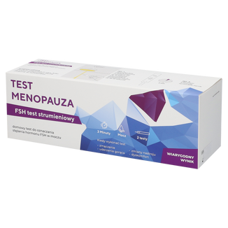 Diather Test Menopauza, domowy test do wykrywania FSH w moczu, 2 sztuki - zdjęcie produktu