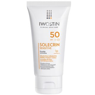 Iwostin Solecrin Sensitive, emulsja ochronna SPF50, skóra wrażliwa, 100 ml - zdjęcie produktu