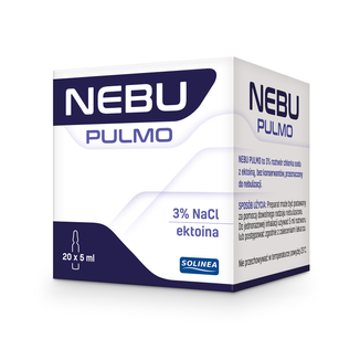 Nebu Pulmo, 3% roztwór do inhalacji z ektoiną, 5 x 20 ampułek KRÓTKA DATA - zdjęcie produktu