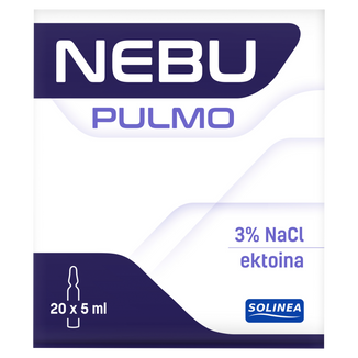 Nebu Pulmo, 3% roztwór do inhalacji z ektoiną, 5 x 20 ampułek Nebu Pulmo, 3% roztwór do inhalacji z ektoiną, 5 x 20 ampułek - zdjęcie produktu