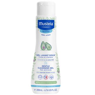 Mustela Bebe Enfant, delikatny żel do mycia ciała i głowy, od urodzenia, 200 ml USZKODZONE OPAKOWANIE - zdjęcie produktu