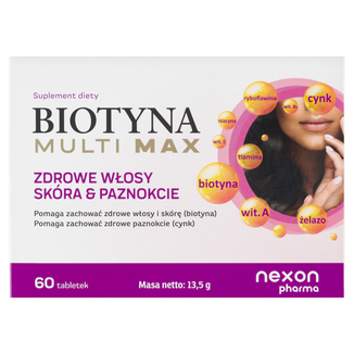Biotyna Multi Max, 60 tabletek - zdjęcie produktu