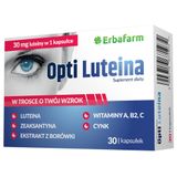 Erbafarm Naturale Opti Luteina 30 mg, 30 kapsułek - miniaturka zdjęcia produktu