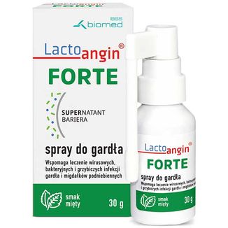 Lactoangin Forte, spray do gardła, smak miętowy, 30 g - zdjęcie produktu