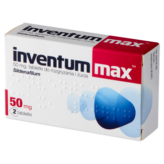 Inventum Max 50 mg, 2 tabletki do rozgryzania i żucia - zdjęcie produktu