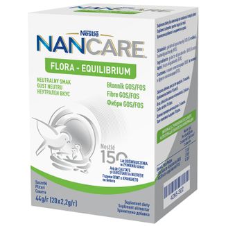 Nestle NANCare Flora Equilibrium, proszek dla niemowląt i małych dzieci, 20 x 2,2 g - zdjęcie produktu