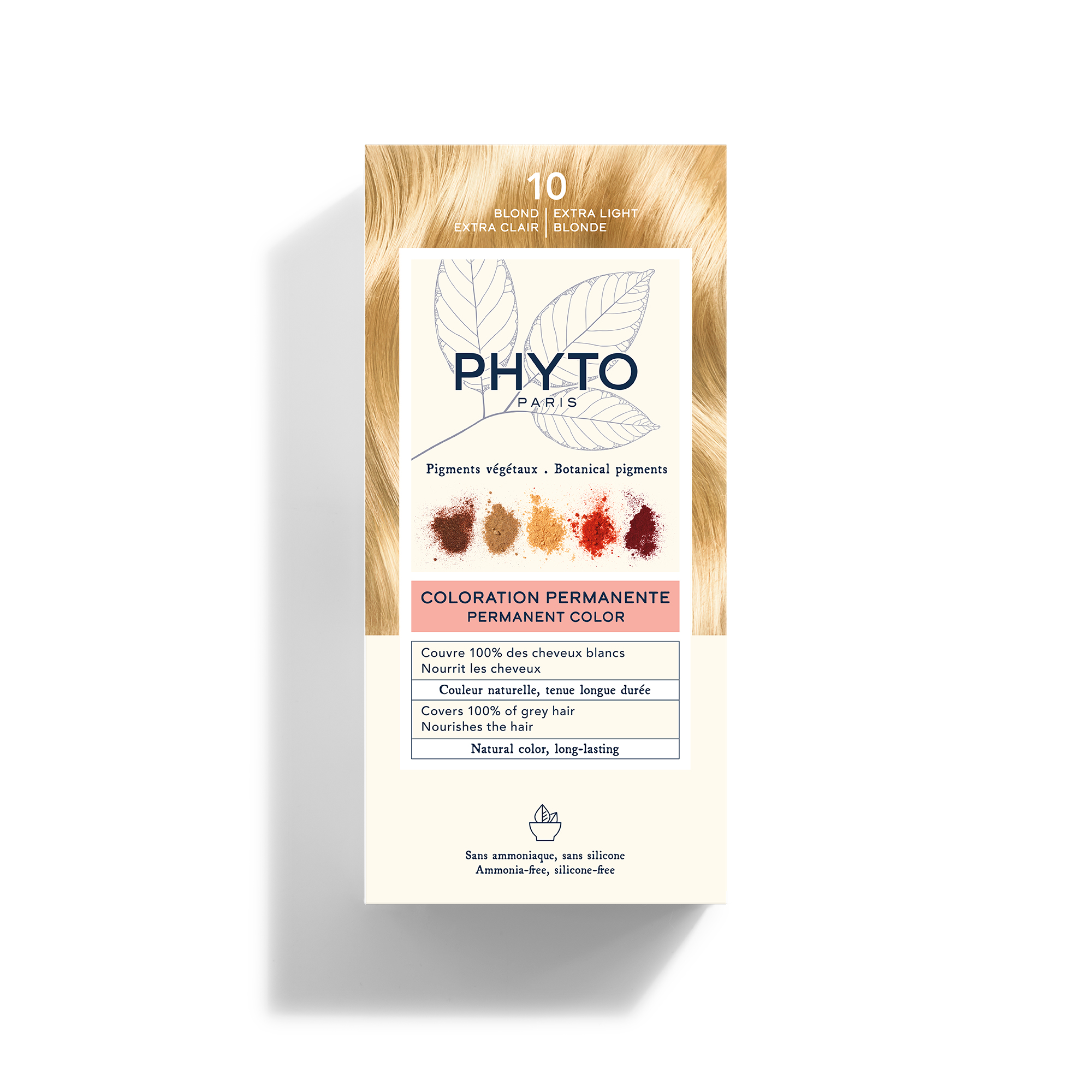 Phyto Phyto Phytocolor 10, farba koloryzująca do włosów, ekstra jasny blond