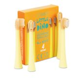 Vitammy Little Dino, końcówki do szczoteczki sonicznej dla dzieci, żółte, od 3 lat, 4 sztuki - miniaturka zdjęcia produktu