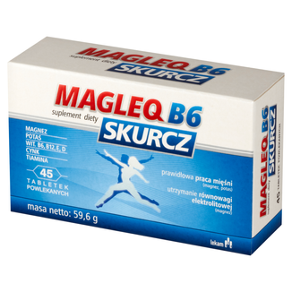 Magleq B6 Skurcz, 45 tabletek powlekanych - zdjęcie produktu