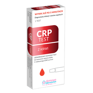 Domowe Laboratorium CRP Test, domowy test z krwi do oznaczania stężenia białka CRP, 1 sztuka - zdjęcie produktu