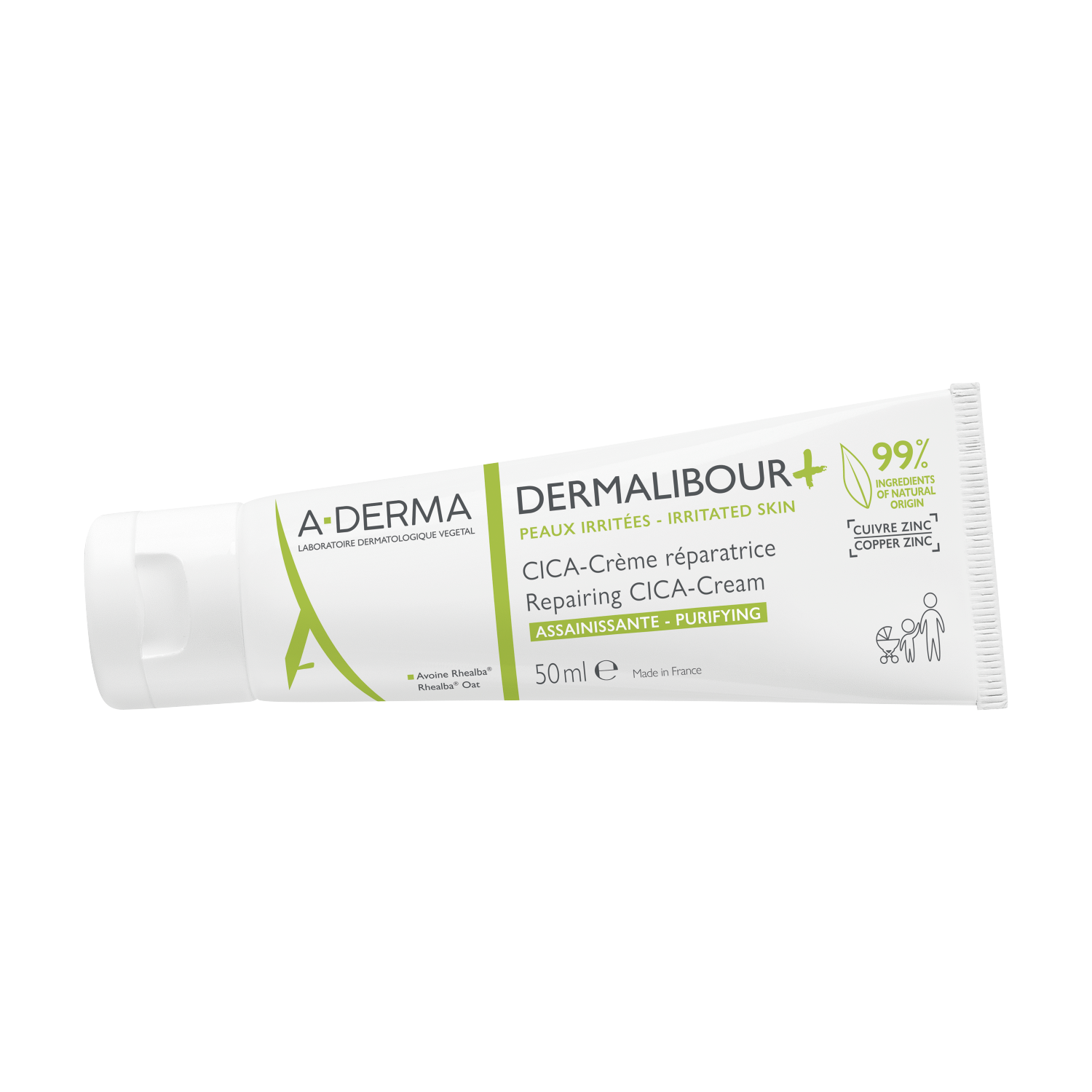 A-Derma A-Derma Dermalibour+ Cica, regenerierende Creme für die Haut gereizt, ab dem 1. Lebenstag, 50 ml