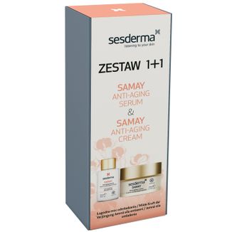 Zestaw Sesderma Samay, krem przeciwstarzeniowy, 50 ml + serum przeciwstarzeniowe, 30 ml - zdjęcie produktu