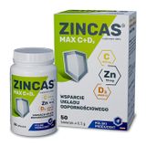 Zincas Max C + D3, 50 tabletek - miniaturka zdjęcia produktu